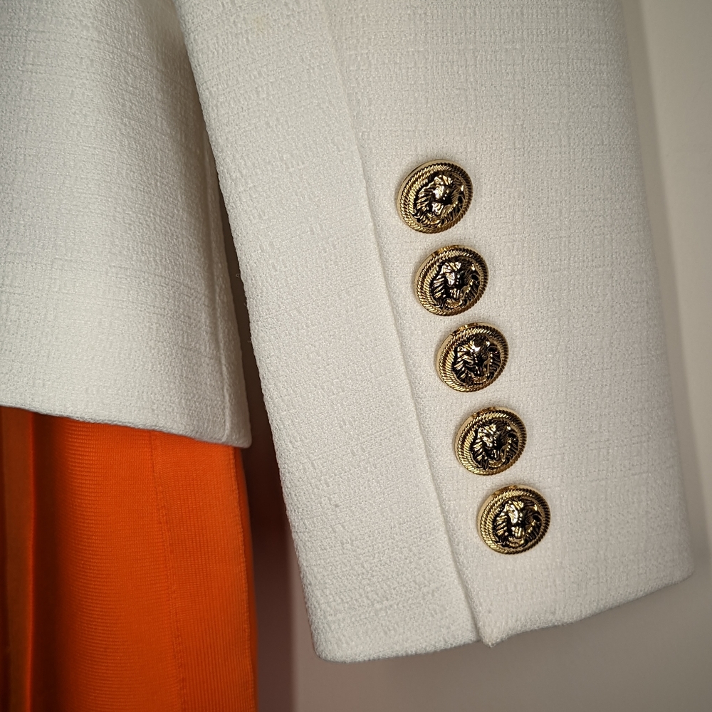 White double breasted blazer size 2 - Picture 7 of 7